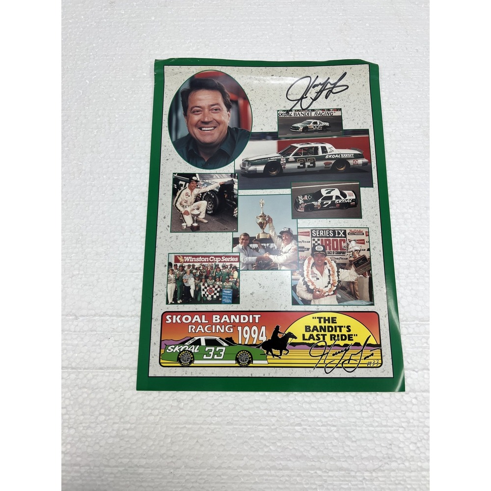 Harry Gant SIGNED HERO CARD Skoal Bandit Racing 1994 The Last Ride Autograph HOF